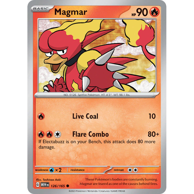 Pokémon Tcg: 151 - 126/165 - Magmar