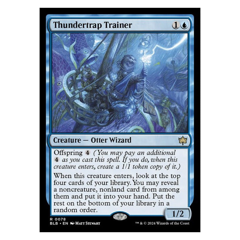 Mtg: Bloomburrow - 078 - Thundertrap Trainer [foil]