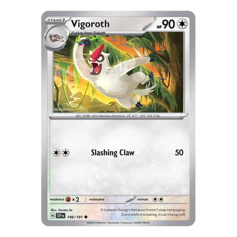 Pokémon Tcg: Surging Sparks - 146/191 - Vigoroth [reverse]