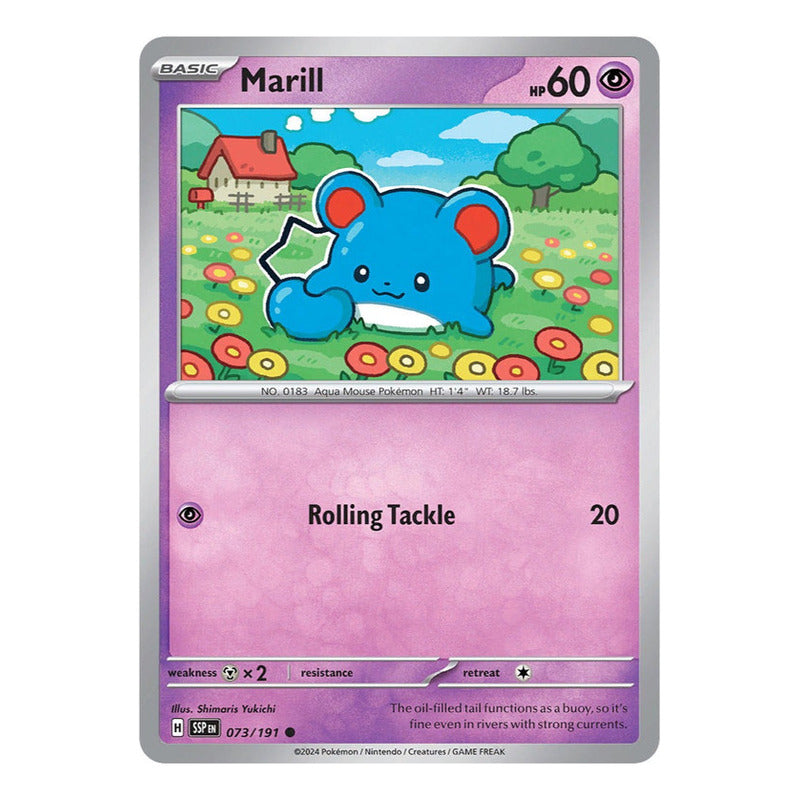 Pokémon Tcg: Surging Sparks - 073/191 - Marill [reverse]