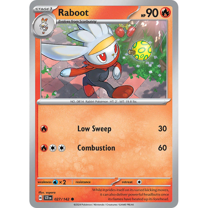 Pokémon Tcg: Stellar Crown - 027/142 - Raboot