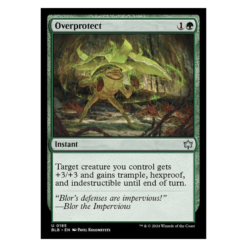 Mtg: Bloomburrow - 185 - Overprotect [foil]