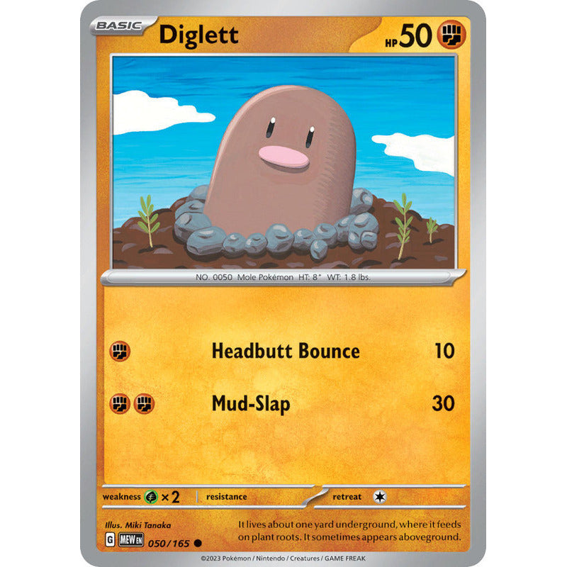 Pokémon Tcg: 151 - 050/165 - Diglett