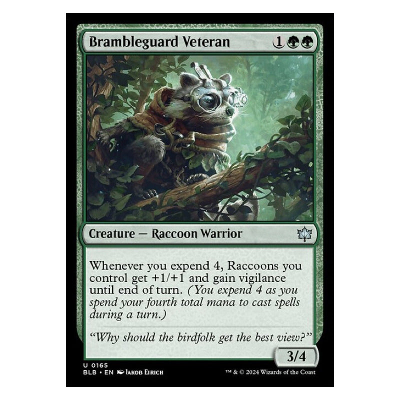 Mtg: Bloomburrow - 165 - Brambleguard Veteran [foil]