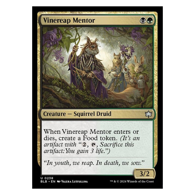 Mtg: Bloomburrow - 238 - Vinereap Mentor [foil]