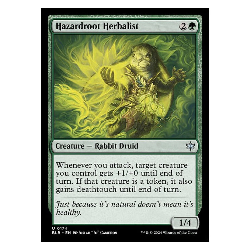 Mtg: Bloomburrow - 174 - Hazardroot Herbalist [foil]