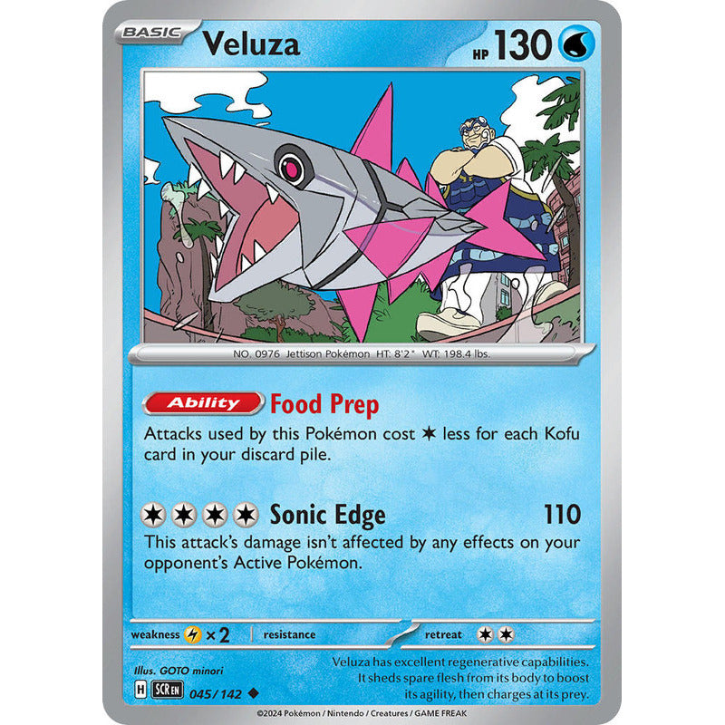 Pokémon Tcg: Stellar Crown - 045/142 - Veluza [reverse]