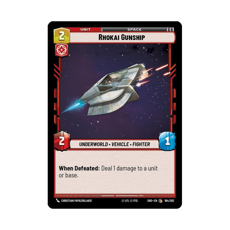 Star Wars Tcg: Sotg - 164/262 - Rhokai Gunship [foil]