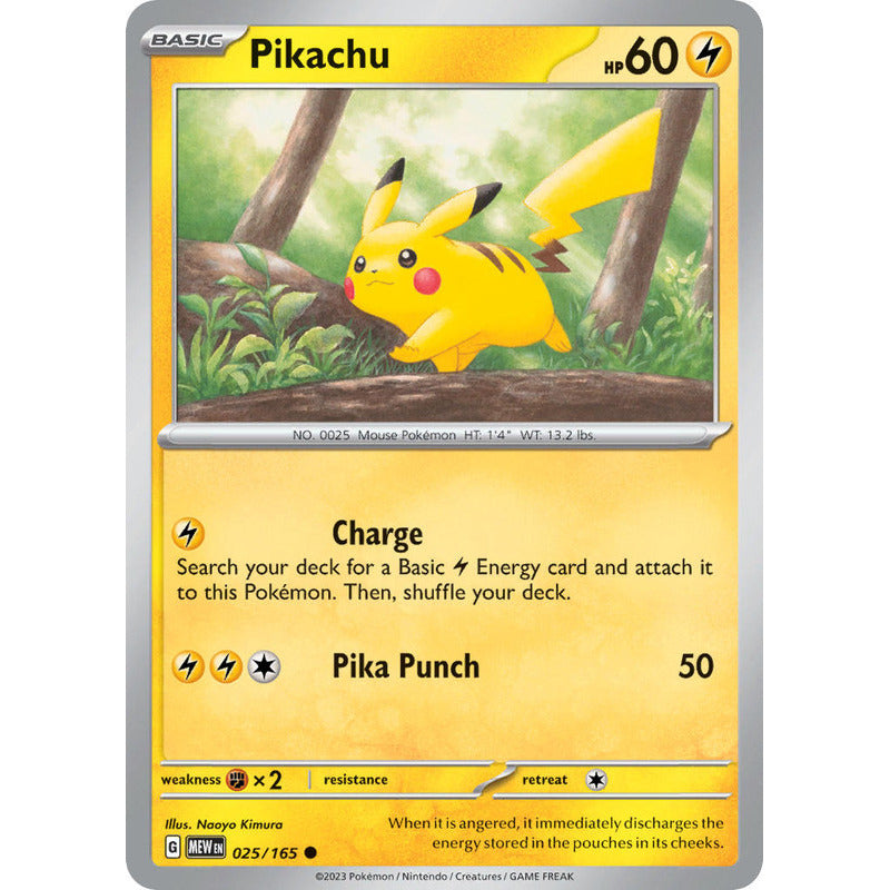 Pokémon Tcg: 151 - 025/165 - Pikachu