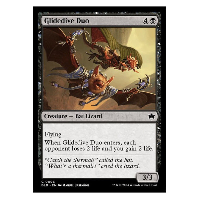 Mtg: Bloomburrow - 096 - Glidedive Duo [foil]