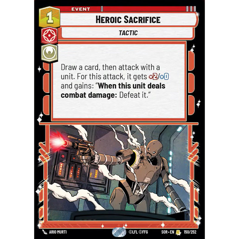 Star Wars Tcg: Sor - 150/268 - Heroic Sacrifice [foil]