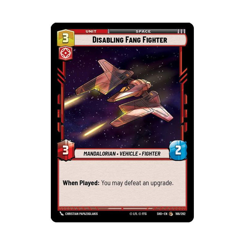 Star Wars Tcg: Sotg - 166/262 - Disabling Fang Fighte [foil]