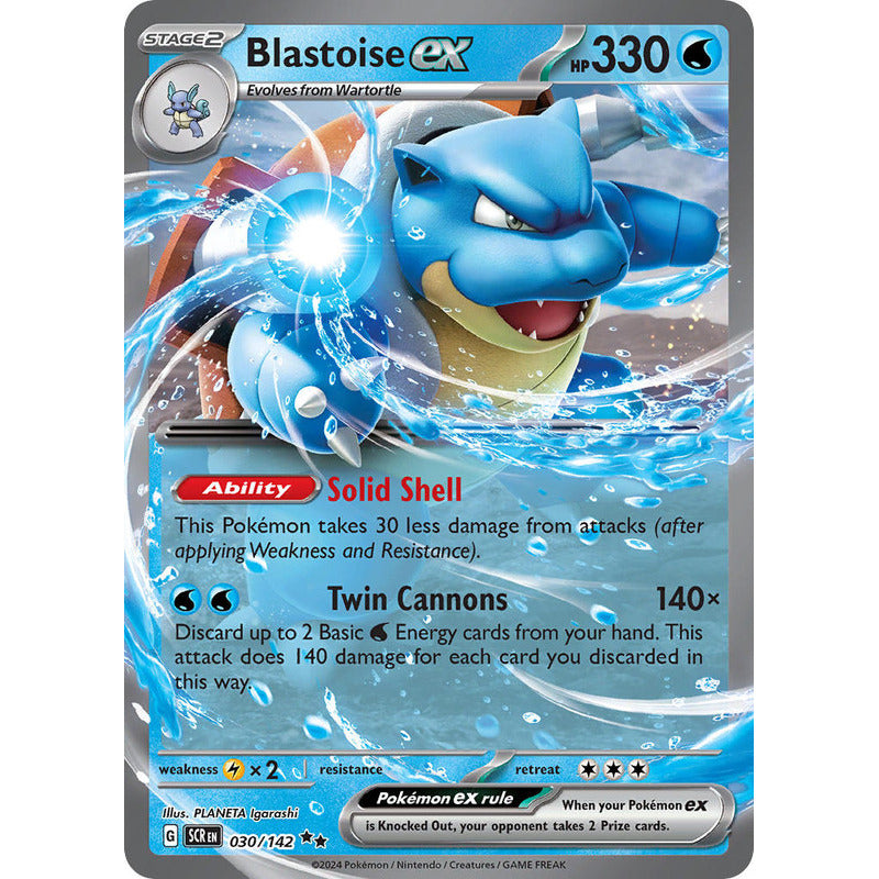 Pokémon Tcg: Stellar Crown - 030/142 - Blastoise Ex