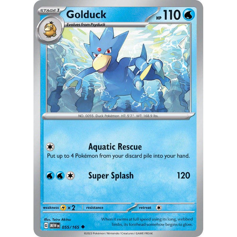 Pokémon Tcg: 151 - 055/165 - Golduck