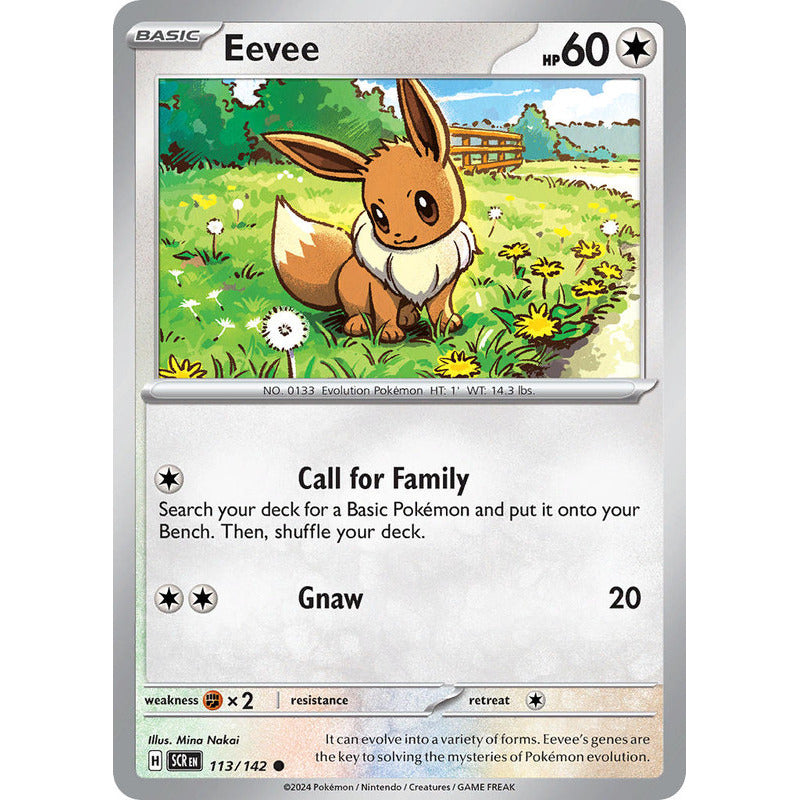 Pokémon Tcg: Stellar Crown - 113/142 - Eevee