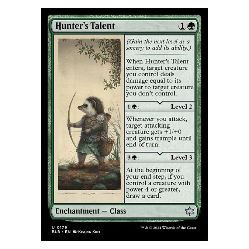 Mtg: Bloomburrow - 179 - Hunter's Talent [foil]