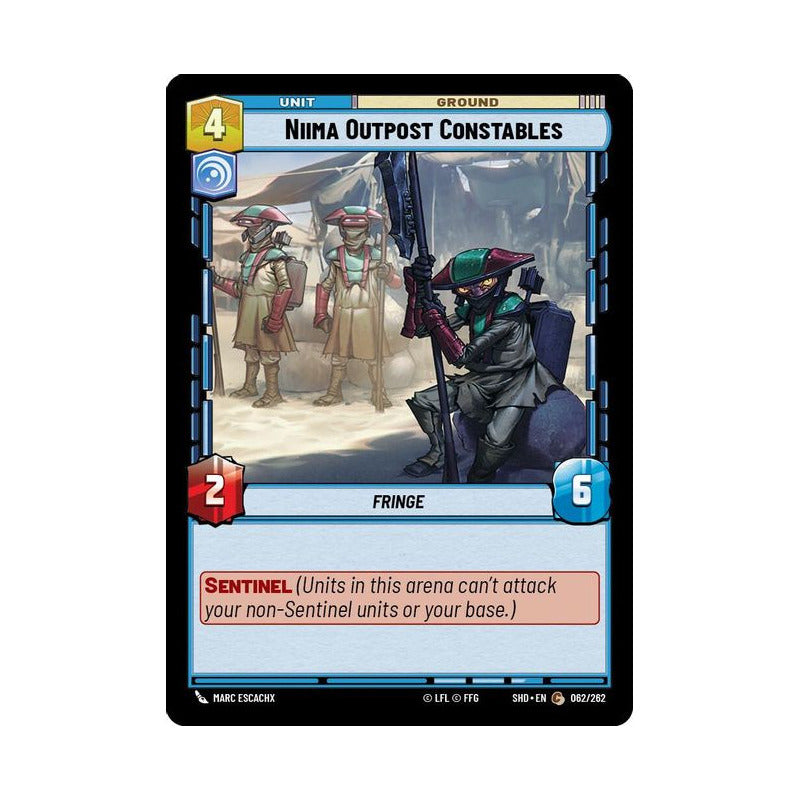 Star Wars Tcg: Sotg - 062/262 - Niima Outpost Constab [foil]