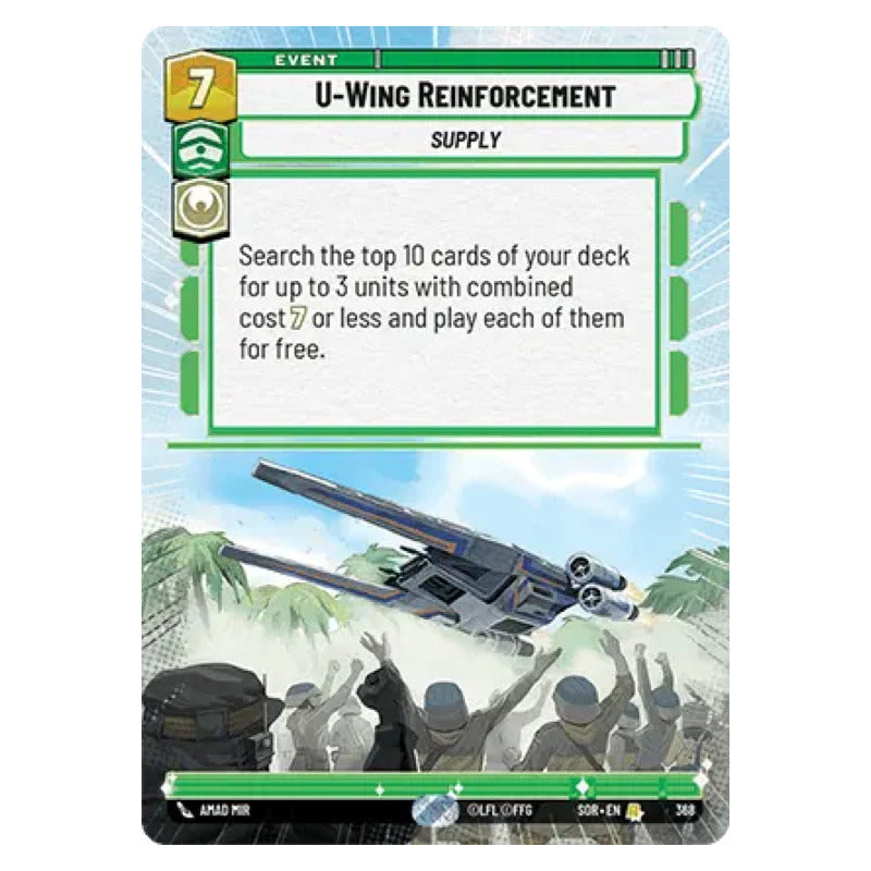 Star Wars Tcg: Sor - 368 - U-wing Reinforcement [hyperspace]