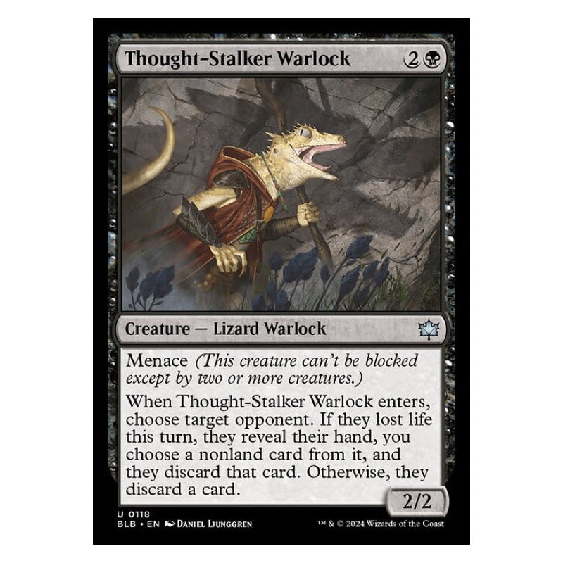 Mtg: Bloomburrow - 118 - Thought-stalker Warlock [foil]