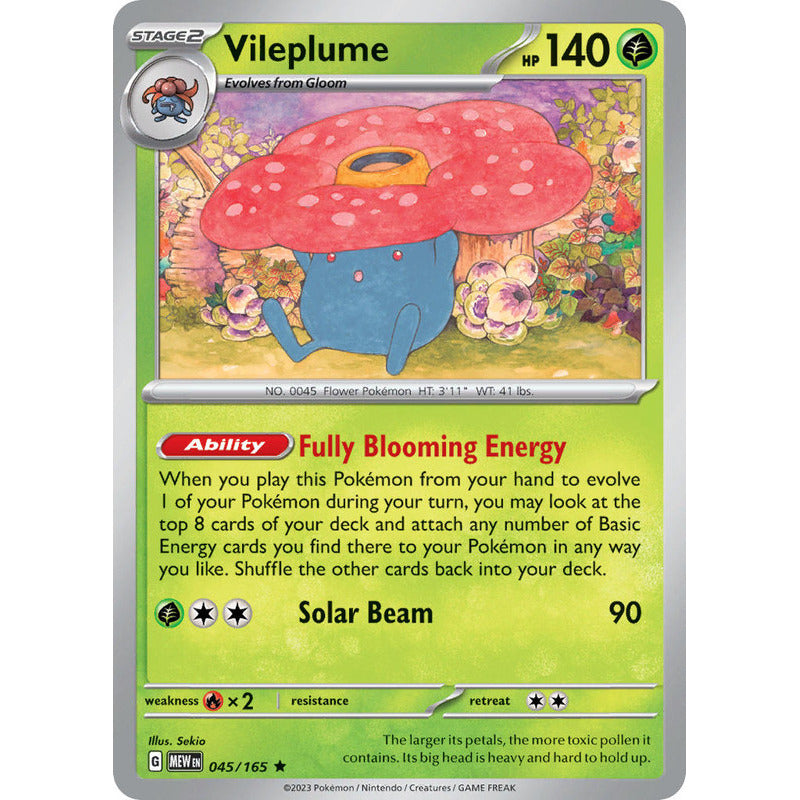 Pokémon Tcg: 151 - 045/165 - Vileplume