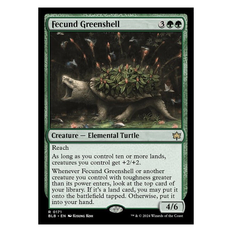 Mtg: Bloomburrow - 171 - Fecund Greenshell [foil]