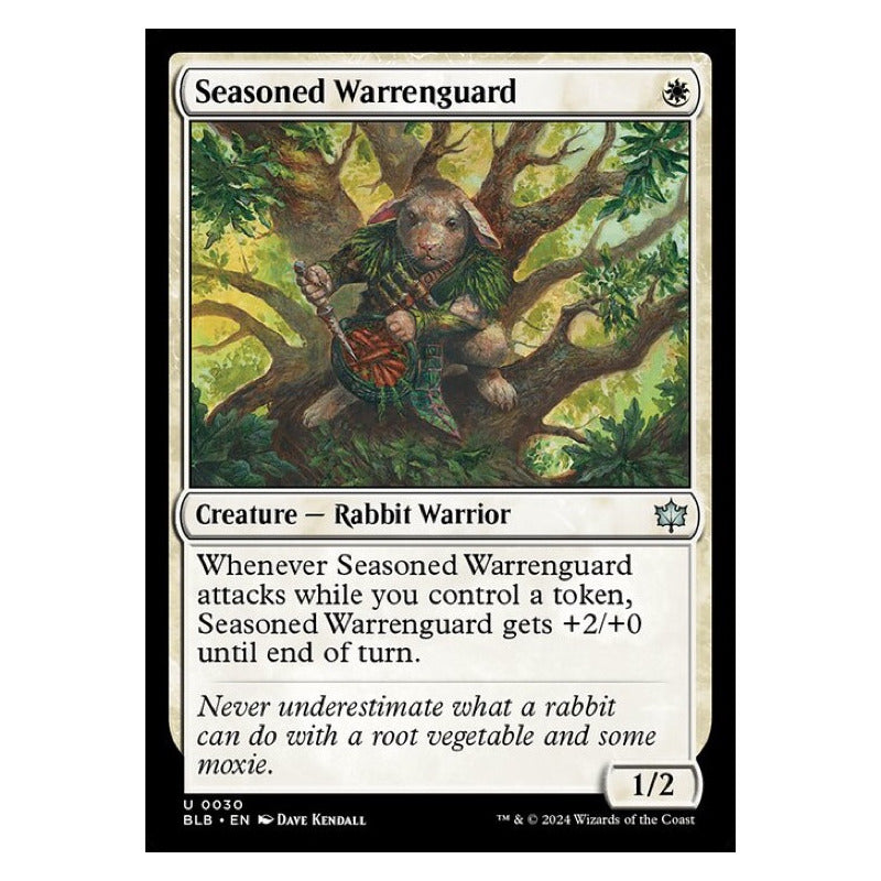 Mtg: Bloomburrow - 030 - Seasoned Warrenguard [foil]