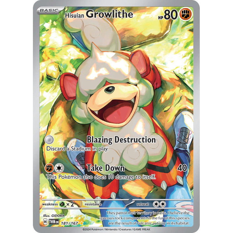 Pokémon Tcg: Twilight Masq - 181/167 - Hisuian Growlithe