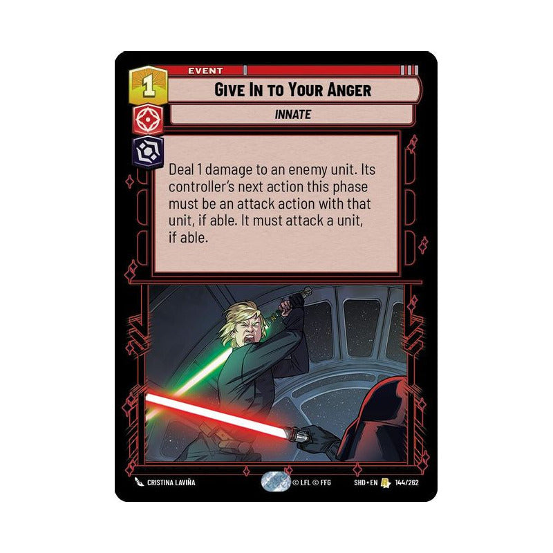 Star Wars Tcg: Sotg - 144/262 - Give In To Your A (r) [foil]