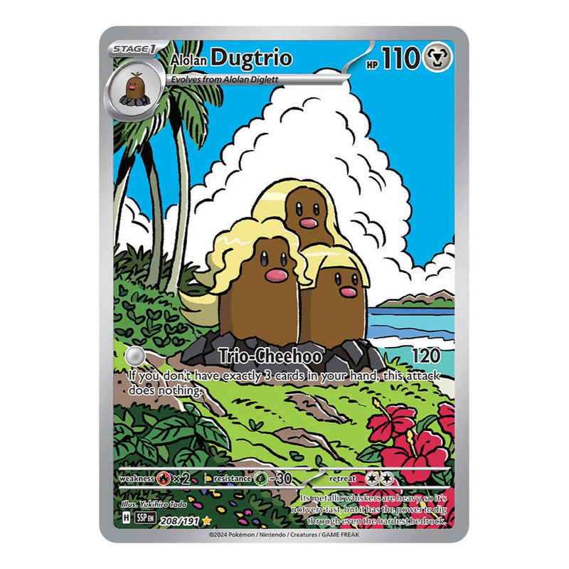 Pokémon Tcg: Surging Sparks - 208/191 - Alolan Dugtrio