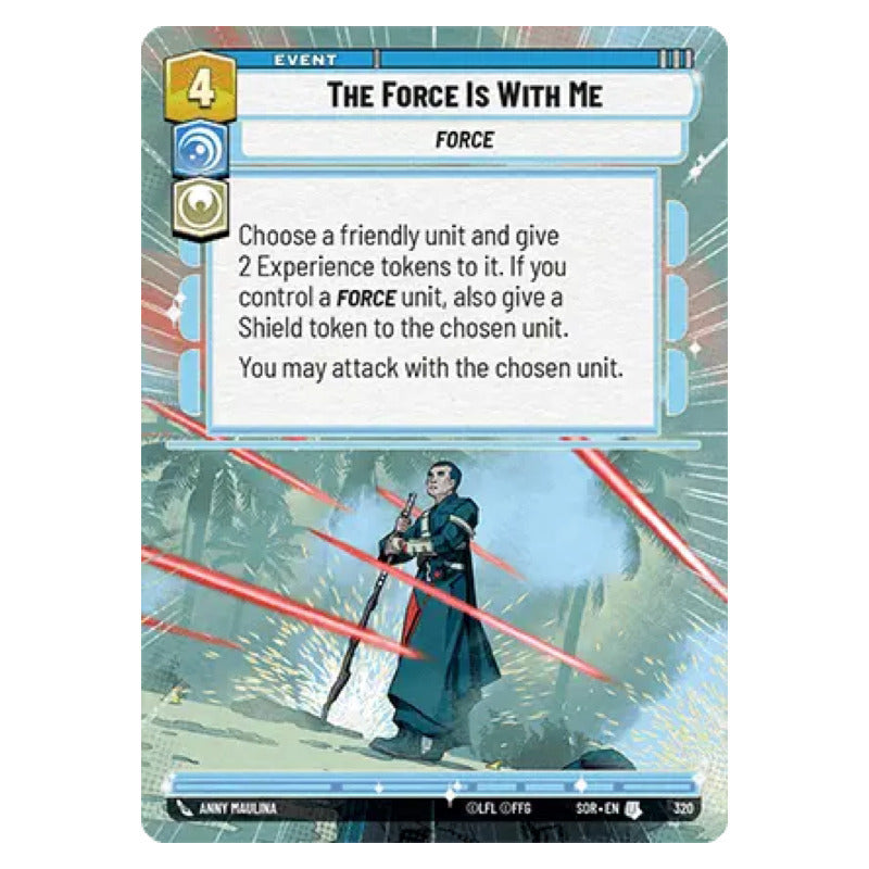 Star Wars Tcg: Sor - 320 - The Force Is Wi [hyperspace Foil]