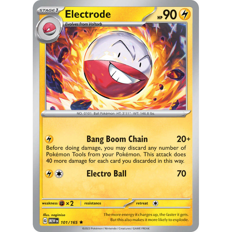 Pokémon Tcg: 151 - 101/165 - Electrode