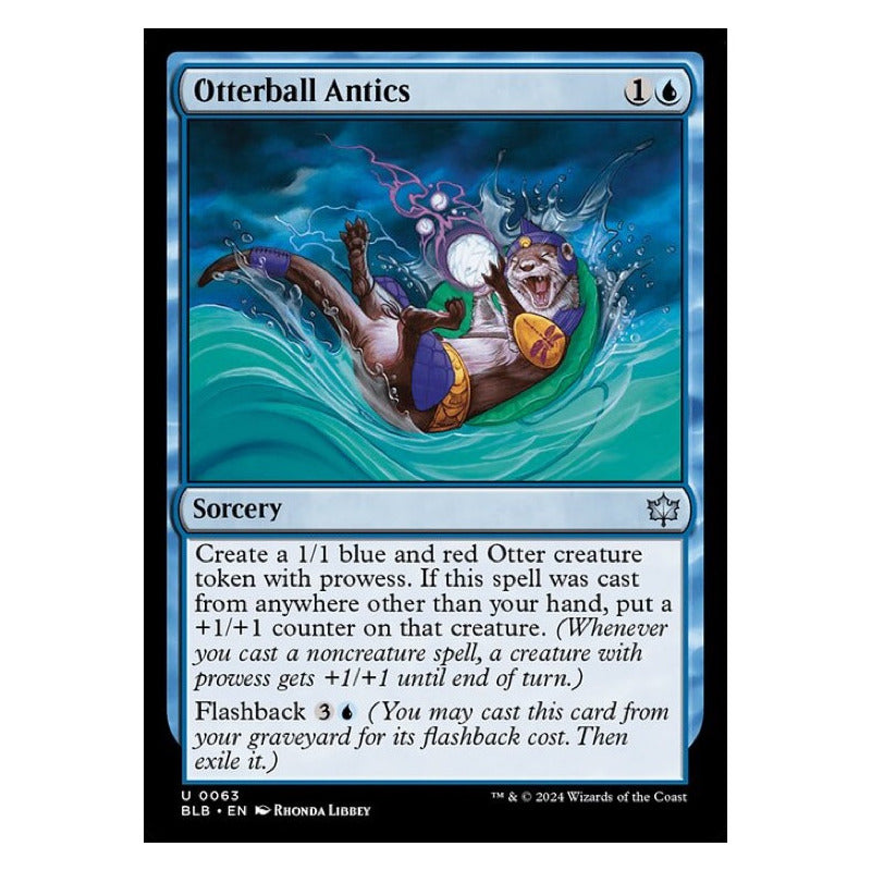 Mtg: Bloomburrow - 063 - Otterball Antics [foil]