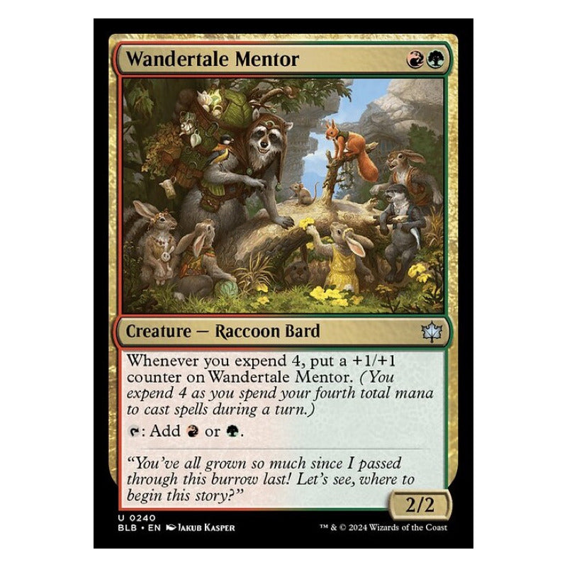 Mtg: Bloomburrow - 240 - Wandertale Mentor [foil]