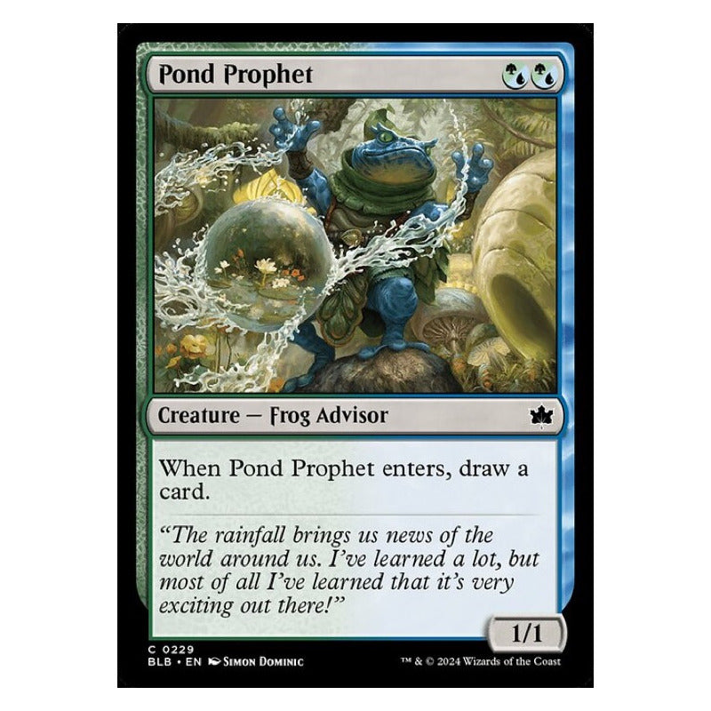 Mtg: Bloomburrow - 229 - Pond Prophet [foil]