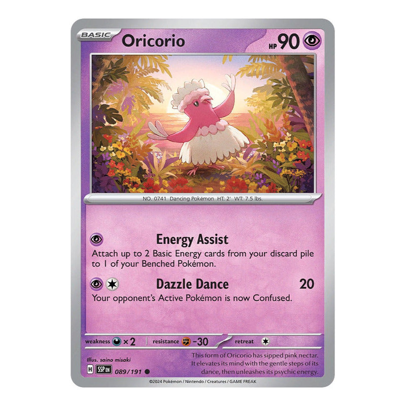 Pokémon Tcg: Surging Sparks - 089/191 - Oricorio