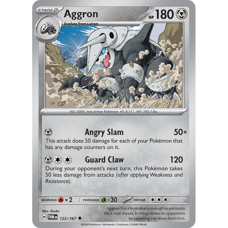 Pokémon Tcg: Twilight Masq - 122/167 - Aggron [reverse]