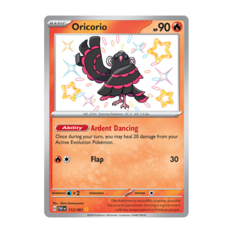 Paldean Fates - 113/091 - Oricorio (shiny)