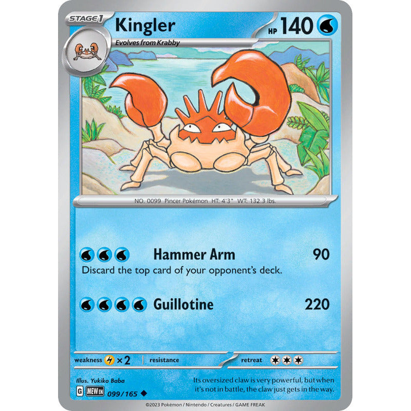 Pokémon Tcg: 151 - 099/165 - Kingler