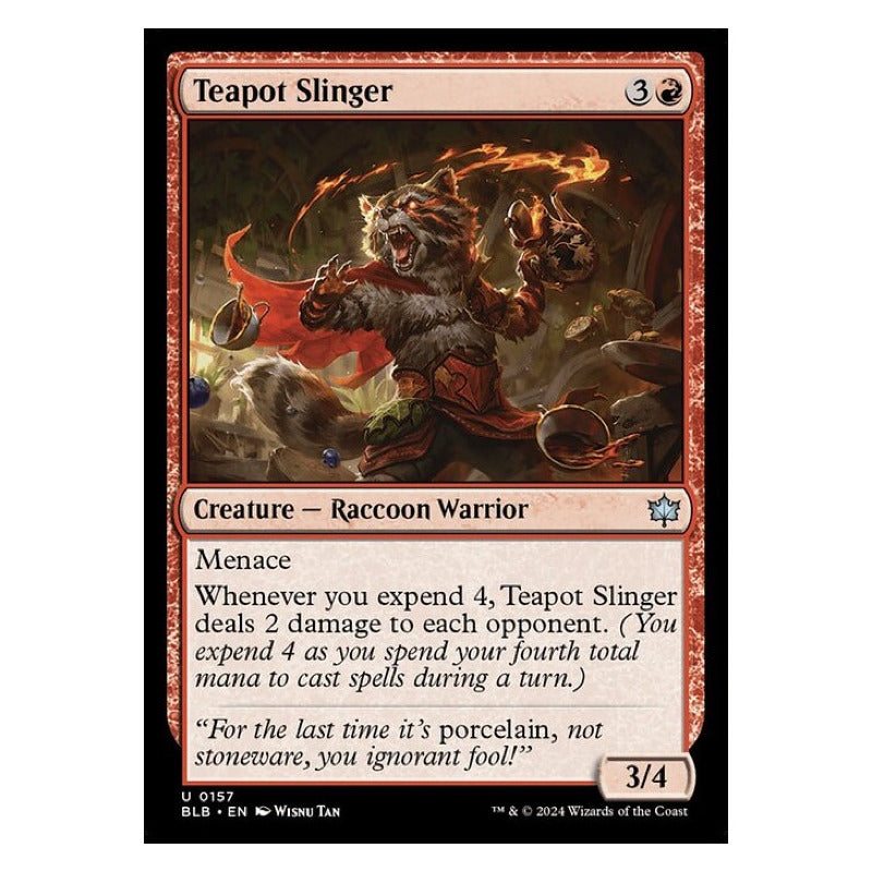 Mtg: Bloomburrow - 157 - Teapot Slinger [foil]