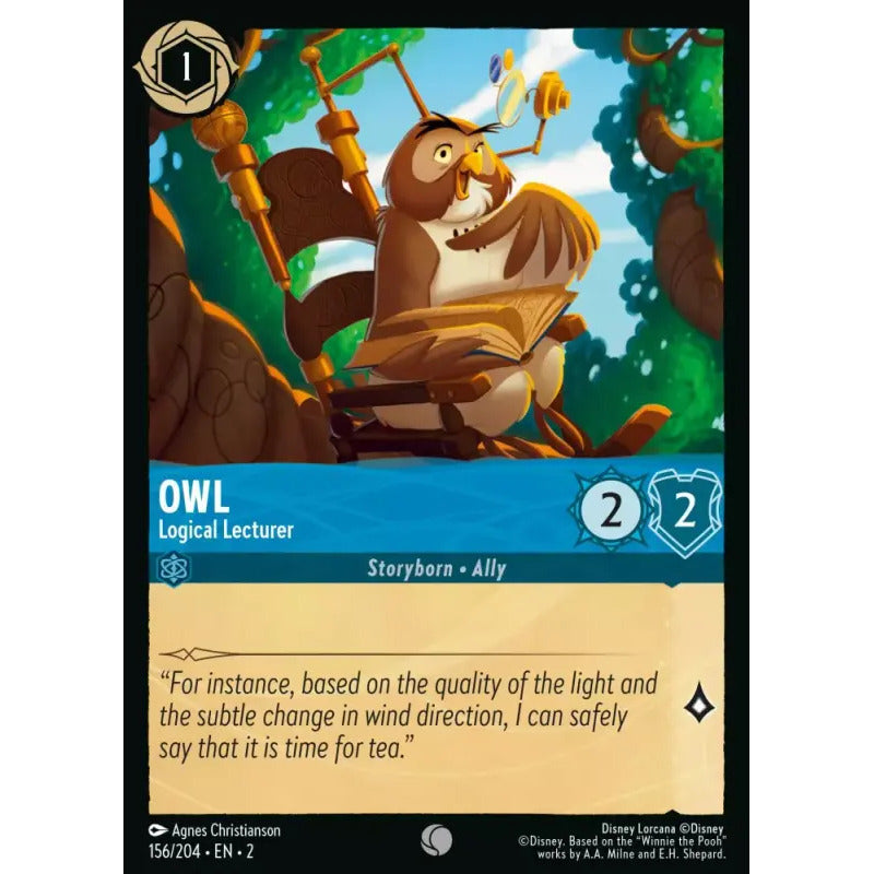 Lorcana: Rotf - 156/216 - Owl - Logical Lecturer