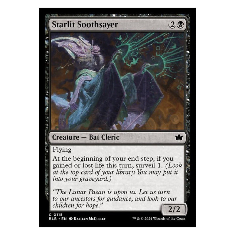 Mtg: Bloomburrow - 115 - Starlit Soothsayer [foil]