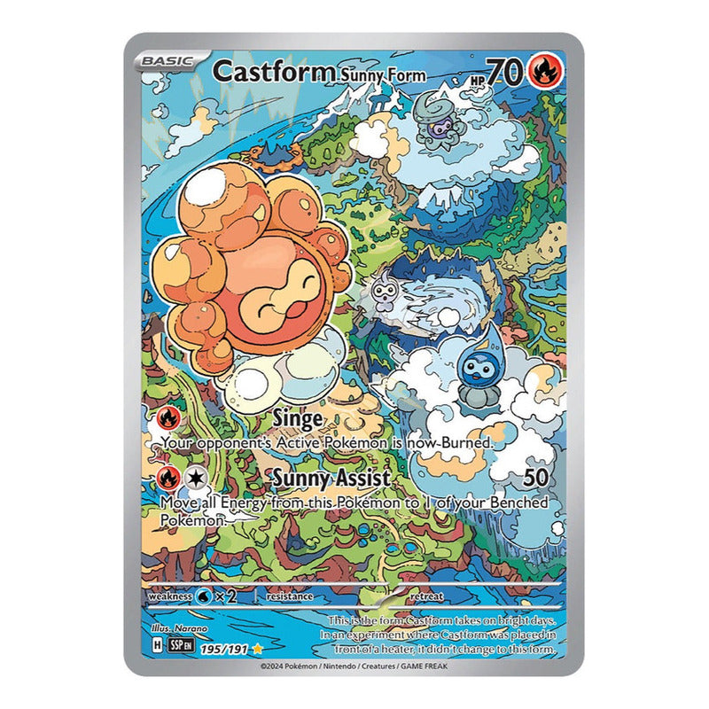 Pokémon Tcg: Surging Sparks - 195/191 - Castform Sunny Form