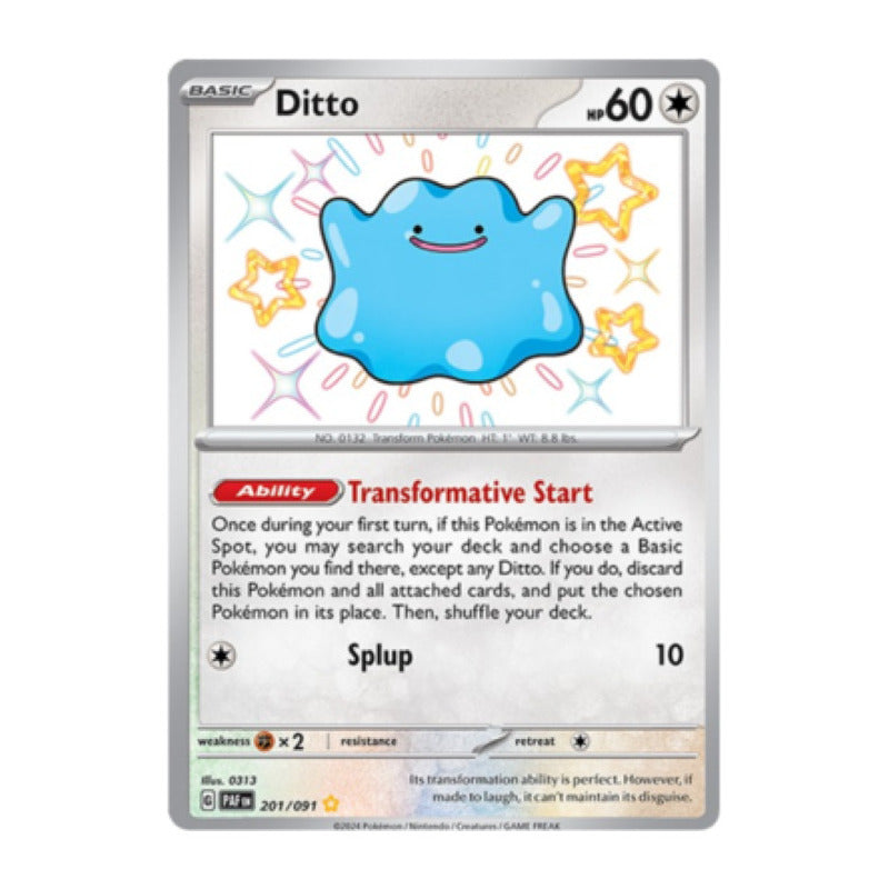 Paldean Fates - 201/091 - Ditto (shiny)