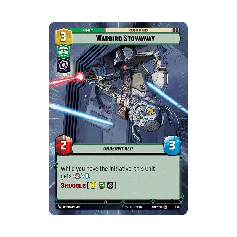 Star Wars Tcg: Sotg - 355 - Warbird Stowaway [hyperspace]