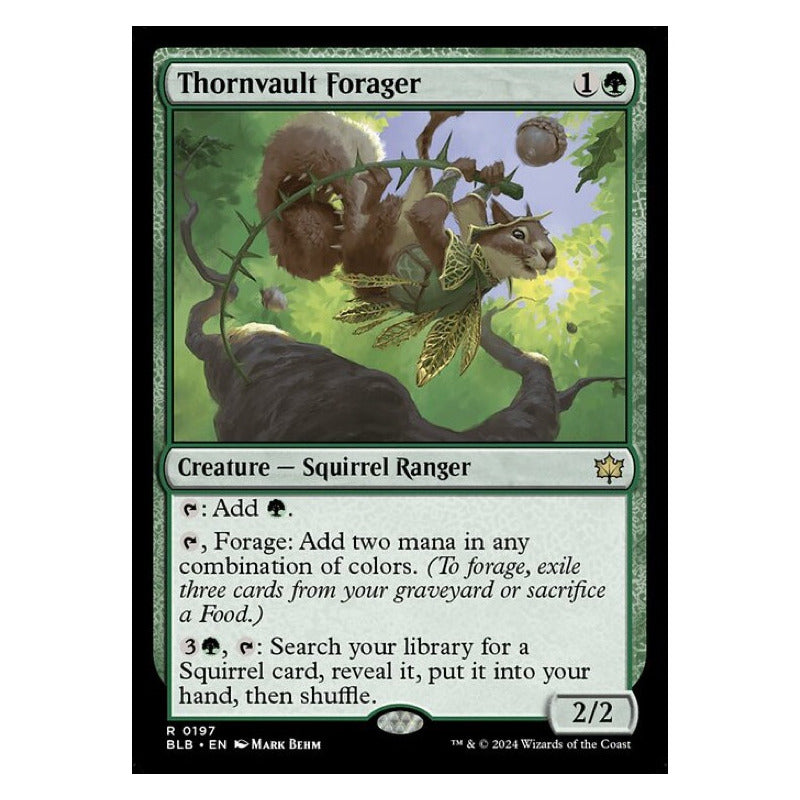 Mtg: Bloomburrow - 197 - Thornvault Forager [foil]