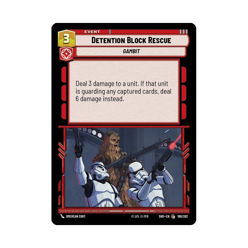 Star Wars Tcg: Sotg - 180/262 - Detention Block Rescu [foil]