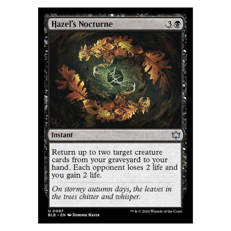 Mtg: Bloomburrow - 097 - Hazel's Nocturne [foil]