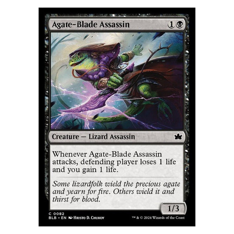 Mtg: Bloomburrow - 082 - Agate-blade Assassin [foil]