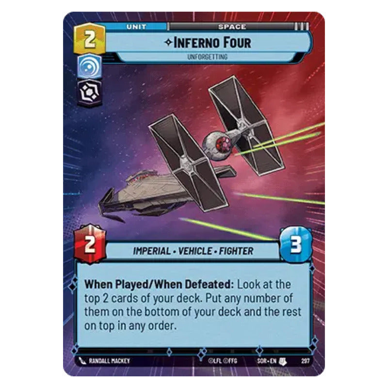 Star Wars Tcg: Sor - 297 - Inferno Four [hyperspace]