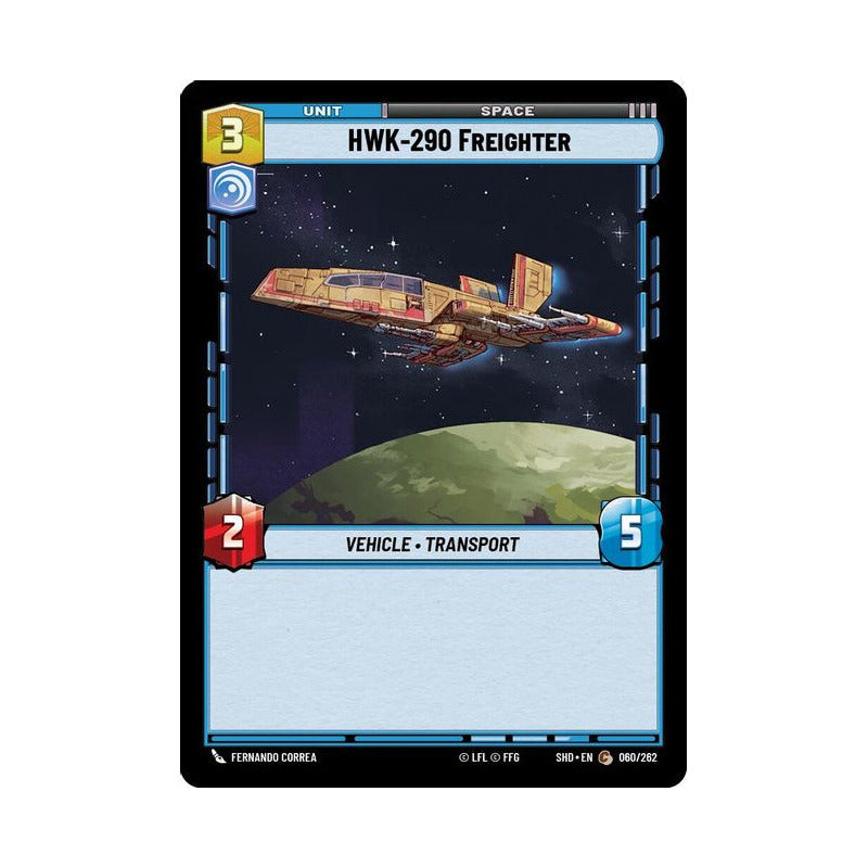 Star Wars Tcg: Sotg - 060/262 - Hwk-290 Freighter [foil]